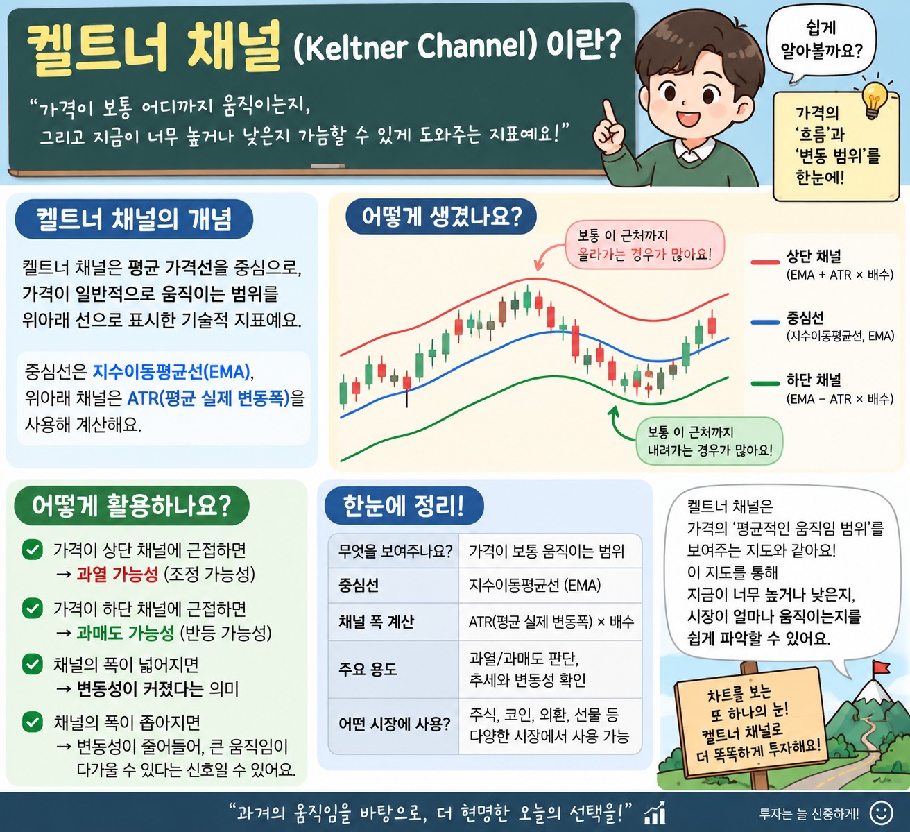 켈트너 채널: 지수이동평균과 ATR로 그리는 변동성 채널